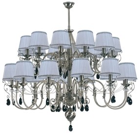 Candelabru 24 brate design clasic realizata manual, Cristal Swarovski Luca