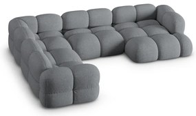 Colțar gri (cu colț pe partea stângă/în formă de "U") Loretto – Cosmopolitan Design