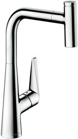 Baterie bucatarie cu dus extractibil Hansgrohe Talis Select M51 300 crom lucios 1 functie