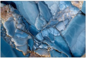 Tablou - Marmură albastră fragmentată (90x60 cm)