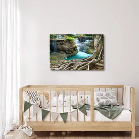 Tablou - Râu cu cascade (90x60 cm)