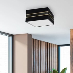 Plafonieră ULTIMO 3xE27/60W/230V neagră