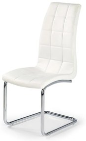 Scaun K147 piele ecologica alb
