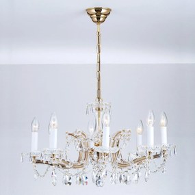 Candelabru de lux cristal Swarovski Maria Theresia-A 8L 24K gold plated