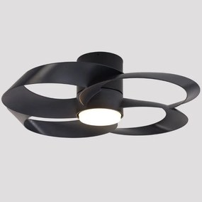 Lustra LED, Ventilator minimalist cu telecomanda, ROSE negru MA-8706