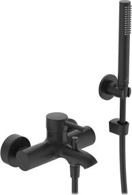 Baterie cada - dus Ideal Standard Ceraline finisaj negru mat cu set de dus