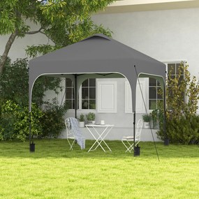 Outsunny Pavilion de grădină Pop-up pliant 2,5 x 2,5 m înălțime reglabilă țesătură Oxford anti UV50+ cadru din oțel sac de transport | Aosom Romania