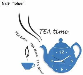 Ceas decorativ de bucătărie Tea Time Gri