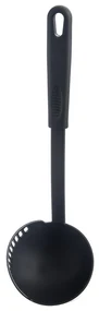 Lingură Orion cu strecurătoare BLACKLINE 30,5 cm,dia. 9 cm