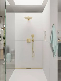 Baterie cada/dus cu termostat, Hansgrohe ShowerSelect, montaj incastrat, gold optic lustruit, 15763990