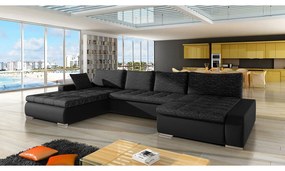 Colțar în formă de U Carmine (piele ecologică Soft 011 + Lawa 06). 1058080