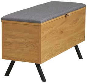Cufăr în culoare naturală cu aspect de lemn de stejar 92x48x33 cm Barco – House Nordic