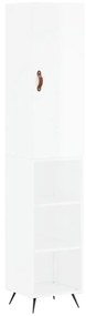 3198955 vidaXL Dulap înalt, alb extralucios, 34,5x34x180 cm, lemn prelucrat