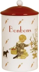 Cutie metalică artizanala lucrată manual, cu motiv Crăciun, multicolor, 10× 18 cm, „Aina Bonbons"