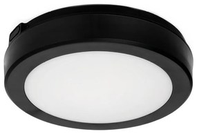 Plafonieră LED cu senzor pentru baie NAIROS LED/12W/230V IP65 cm negru + telecomandă