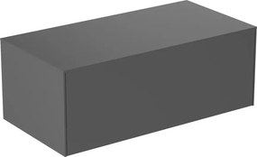 Dulap baza suspendat Ideal Standard Atelier Conca antracit mat 1 sertar cu blat 100 cm