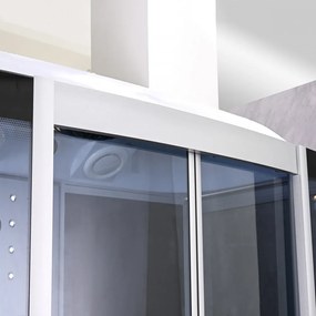 Cadă de baie cu hidromasaj Emilia 135 cu electronică, neagră