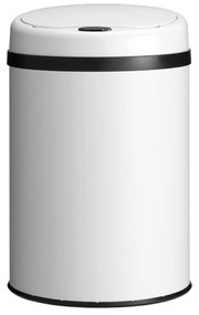 Coș de gunoi rotund cu senzor - 30 L - alb