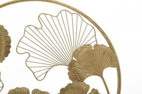 Decoratiune frunze aurii din metal, 50x12,5x64 cm, Little Leaf Mauro Ferretti