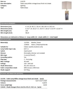 Veioza, lampa de masa dimabila design LUX Miller 114170 HZ