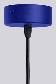 Lustră albastră cu abajur din sticlă Orbital – Sollux