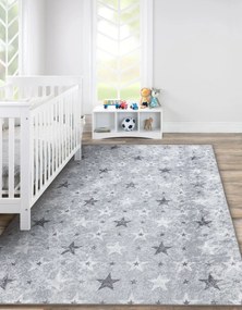 JUNIOR 51798.804 covor lavabil Stele pentru copii anti-alunecare - gri - SECUNDAR-COTATI PRODUSUL