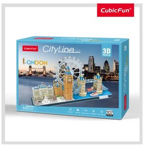 PUZZLE 3D LONDRA 107 PIESE - CUBICFUN (CUMC253H)