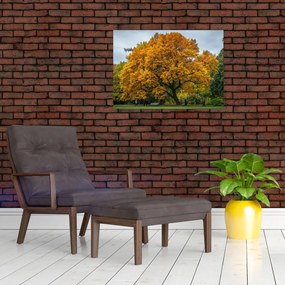 Tablou pe sticlă cu copac (70x50 cm)
