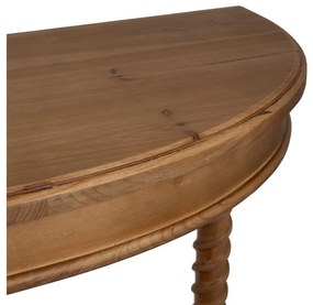 Consola din lemn de pin, semi-rotunda,Tradition