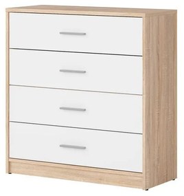 Comodă Nepo Plus 7 (stejar sonoma + alb) . 1098311