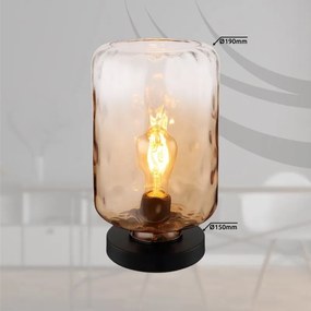 Veioza/Lampa de masa design decorativ DARINA chihlimbar