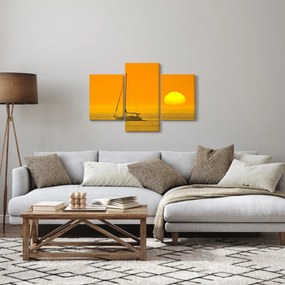 Tablou - Barca în mijlocul mării (90x60 cm)