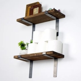 SET 2x raft de perete din molid