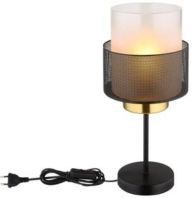 Veioza/Lampa de masa OLGA negru/satin