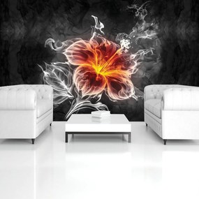 Fototapet - Floare - fum (152,5x104 cm)