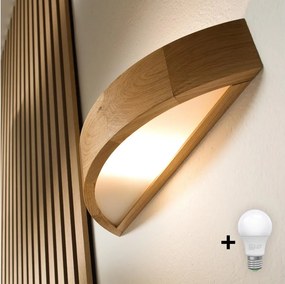 Brilagi - Lampă LED de perete CARVALHO 1xE27/15W/230V stejar
