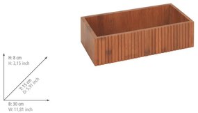 Cutie de depozitare în culoare naturală din bambus 30x15x8 cm Mera – Wenko