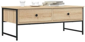 vidaXL Măsuță de cafea, stejar sonoma, 101x49x39,5 cm, lemn prelucrat