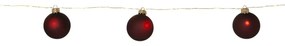 Decorațiune luminoasă burgundy ø 6 cm de Crăciun Bliss – Star Trading