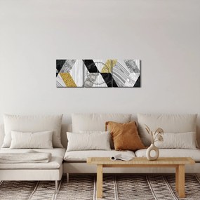 Tablou - Decor texturat (cu ceas) (90x30 cm)