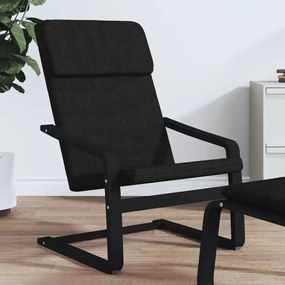 vidaXL Scaun de relaxare, negru, material textil