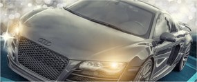 Tablou cu Audi - gri (120x50 cm)