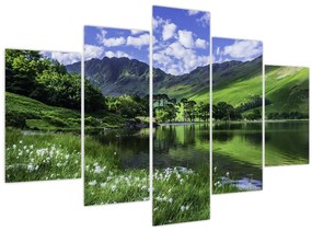 Tablou - Peisaj cu un lac (150x105 cm)