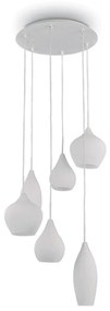 Lustra suspendata design modern SOFT SP6 BIANCO 087818