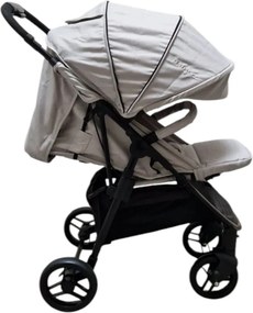 Carucior nou nascuti 2 in 1 BABY CARE™ PRO YK78, Pozitie somn, Spatar reglabil in 7 trepte, Frana picior, Pliabil, Gri
