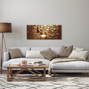 Tablou - Femeia în încăperea de aur (120x50 cm)