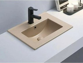 Lavoar pe mobilier Inter Ceramic bej mat 61 cm