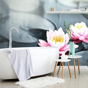 Fototapet floare de lotus în lac