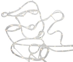 Lampă de podea de Crăciun Ren cu sanie 176cm Incl. LED cu temporizator IP44 - Sori