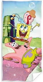 Prosop plajă Sponge Bob și prietenii, 70 x 140 cm